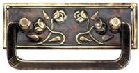 Art Nouveau Drawer Pull Antique Brass Architecturals Net