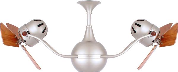 Vent Bettina Nickel Ceiling Fan - Wood Blades
