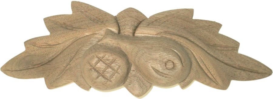 Walnut Fruit & Nut Pull - 6-1/4" Wide x 2" High