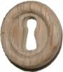 Round Oak Keyhole Cover & Boss - 1 1/16"
