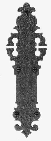 Warwick Style Iron Push Plate - 12"